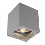 SLV Big Theo Sufit Spot Aluminium Szary | Zewnętrzna - IP44 - Nadaje Się Do 1x GU10 Max. 75W - Ściemnianie