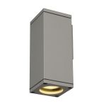 SLV Theo Światło Ścienne Aluminium Szary Plac | Zewnętrzna - IP44 - Nadaje Się Do 1x GU10 