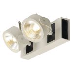 SLV Kalu Dwojako Ściana i Lampa sufitowa Aluminium Valkoinen 31W 2000lm - 830 Ciepła Biel | Ściemnianie 