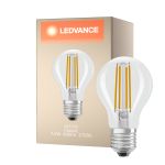 Ledvance Classic LED E27 Gruszka Włókno Przezroczysty 7.2W 806lm - 927 Bardzo Ciepła Biel | Najlepsze renderowanie kolorów - Ściemnianie - Zamienne 60W