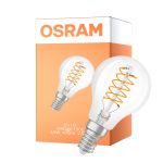 Osram Vintage 1906 LED Classic Slim E14 Gruszka Włókno Przezroczysty 4.8W 470lm - 827 Bardzo Ciepła Biel | Ściemnianie - Zamienne 40W