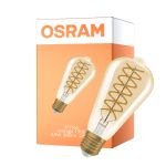 Osram Vintage 1906 LED E27 Edison Włókno Złoty 8.8W 806lm - 824 Bardzo Ciepła Biel | Ściemnianie - Zamienne 60W
