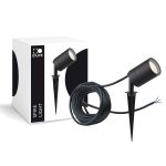 D'Lite Kolec Światło Fuse Kabel Zasilający Czarny | IP65 - Nadaje Się Do 1x GU10 | incl. cable 2 Meter