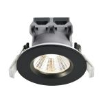 Opakowanie 3x Nordlux Downlight Fremont Metal Czarny 4.5W 345lm 36D - 827 Bardzo Ciepła Biel | 85mm - IP65 - Ściemnianie