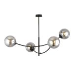 Emibig Lampa sufitowa Hunter Stal Czarny | Nadaje Się Do 4x E14 - Max 10W