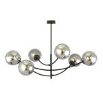 Emibig Lampa sufitowa Hunter Stal Czarny | Nadaje Się Do 6x E14 - Max 10W