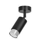 Emibig Lampa sufitowa Hiro Stal Czarny | Nadaje Się Do 1x GU10 - Max 10W