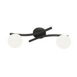 Emibig Lampa sufitowa Opus Stal Czarny | Nadaje Się Do 2x E14 - Max 10W