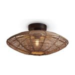 Good&Mojo Lampa sufitowa Tanami Rattan Brązowy | Nadaje Się Do 1x E27 