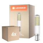 Opakowanie 4x Ledvance Special T Slim LED B15d Rura one-handed Przezroczysty 8W 1055lm - 827 Bardzo Ciepła Biel | Ściemnianie - Zamienne 75W