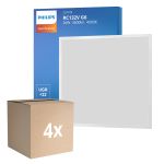Opakowanie 4x Philips LED Panel CoreLine RC132V 26W 3600lm - 840 Zimna Biel | 60x60cm - UGR <22
