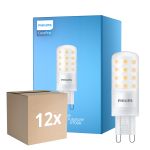 Opakowanie 12x Philips CorePro LED Capsule G9 Matowy 4W 480lm - 827 Bardzo Ciepła Biel | Ściemnianie - Zamienne 40W