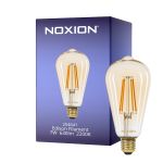 Noxion LED E27 Edison Włókno Bursztyn 7W 630lm - 822 Bardzo Ciepła Biel | Ściemnianie - Zamienne 50W