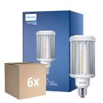 Opakowanie 6x Philips TrueForce LED E27 HPL Przezroczysty 21W 3000lm 360D - 840 Zimna Biel | Zamienne 50W