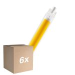 Opakowanie 6x Osram LED Slim Line R7S LED R7S 118mm Przezroczysty 8W 806lm - 827 Bardzo Ciepła Biel | Zamienne 60W