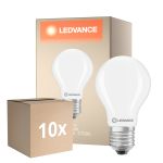Opakowanie 10x Ledvance Classic LED E27 Gruszka Matowy 5.9W 806lm - 827 Bardzo Ciepła Biel | Zamienne 60W