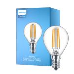 Philips Corepro LED Lustre E14 Piłka Włókno Przezroczysty 6.5W 806lm - 827 Bardzo Ciepła Biel | Zamienne 60W
