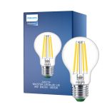 Philips MASTER LED Żarówka Ultra Efficient E27 Gruszka Przezroczysty 4W 840lm - 840 Zimna Biel | Zamienne 60W