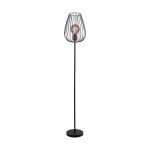 Eglo Lampa podłogowa Newtown Stal Czarny | IP20 - Nadaje Się Do 1x E27 