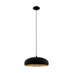 Eglo Lampa Wisząca Moga 1 Stal Czarny Miedź | IP20 - Nadaje Się Do 1x E27 