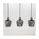 Eglo Lampa Wisząca Empoli Stal Czarny | IP20 - Nadaje Się Do 3x E27 