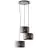 Brilliant Tyas Lampa Wisząca Metal Czarny Złoty | 520mm - Nadaje Się Do 3x E27