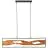 Brilliant Chaumont Lampa Wisząca Aluminium Metal Drewno Czarny 18W 2300lm - 830 Ciepła Biel