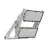 Ledvance LED Iluminacja Max Aluminium Szary 900W 169600lm 65x120D - 740 Zimna Biel | IP66 - Asymetryczny