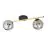 Emibig Lampa sufitowa Splendi Stal Czarny | Nadaje Się Do 2x E14 - Max 10W