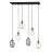 Emibig Lampa sufitowa Astral Stal Czarny | Nadaje Się Do 6x E14 - Max 10W