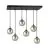 Emibig Lampa Wisząca Cosmo Stal Czarny | Nadaje Się Do 6x E14 - Max 10W