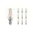 Opakowanie 10x Noxion Lucent Lustre LED E14 Piłka Włókno Przezroczysty 2.5W 250lm – Ściemnianie - Zamienne 25W