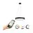 Eglo Lampa Wisząca Marghera-Z Stal Czarny 27.5W 3150lm - 827-865 Przestrajalny Valkoinen + RGB | IP20 - Zigbee Ściemnianie
