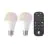 Podwójny pakiet Eglo LED E27 Gruszka Przezroczysty Włókno 11W 1300lm - 827-865 Przestrajalny Valkoinen + RGB | Zamienne 100W