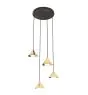 Emibig Lampa Wisząca Elit Stal Złoty | Nadaje Się Do 4x GX53 - Max 10W