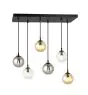 Emibig Lampa Wisząca Cosmo Stal Czarny | Nadaje Się Do 6x E14 - Max 10W