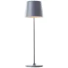 Brilliant Lampa Stołowa Kaami Metal Plastikowy Szary 2W 310lm - 830 Ciepła Biel | 100mm - IP44 - Zewnętrzna - Ściemnianie 