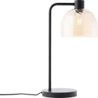 Brilliant Lampa Stołowa Casto Szkło Metal Czarny Beige | 190mm - Nadaje Się Do 1x E27