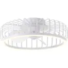 Brilliant Capo Wentylator Sufitowy Metal Plastikowy Valkoinen 32W 4200lm - 827-865 CCT | 480mm - Zdalne Sterowanie Ściemnianie