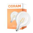 Osram LED Superstar E27 Globe G125 Włókno Przezroczysty 11W 1521lm - 927 Bardzo Ciepła Biel | Najlepsze Renderowanie Kolorów - Zamienne 100W