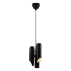 DFTP by Nordlux Rochelle Lampa Wisząca Metal Czarny | 207mm - Nadaje Się Do 3x GU10