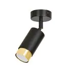Emibig Lampa sufitowa Hiro Stal Czarny | Nadaje Się Do 1x GU10 - Max 10W