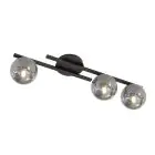 Emibig Lampa sufitowa Kairo Stal Czarny | Nadaje Się Do 3x E14 - Max 10W