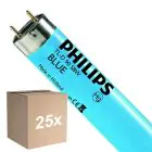 Opakowanie 25x Philips MASTER TL-D 58W - Niebieski | 150cm