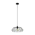 Eglo Lampa Wisząca Carlton 2 Stal Czarny | IP20 - Nadaje Się Do 1x E27 