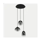 Eglo Lampa Wisząca Aguilares Stal Czarny | IP20 - Nadaje Się Do 3x E27 